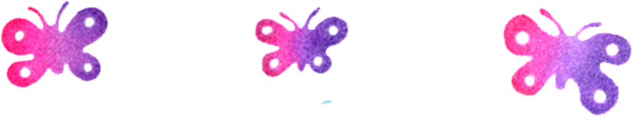 Illustration of three butterflies